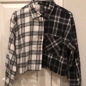Cropped Flannel size med